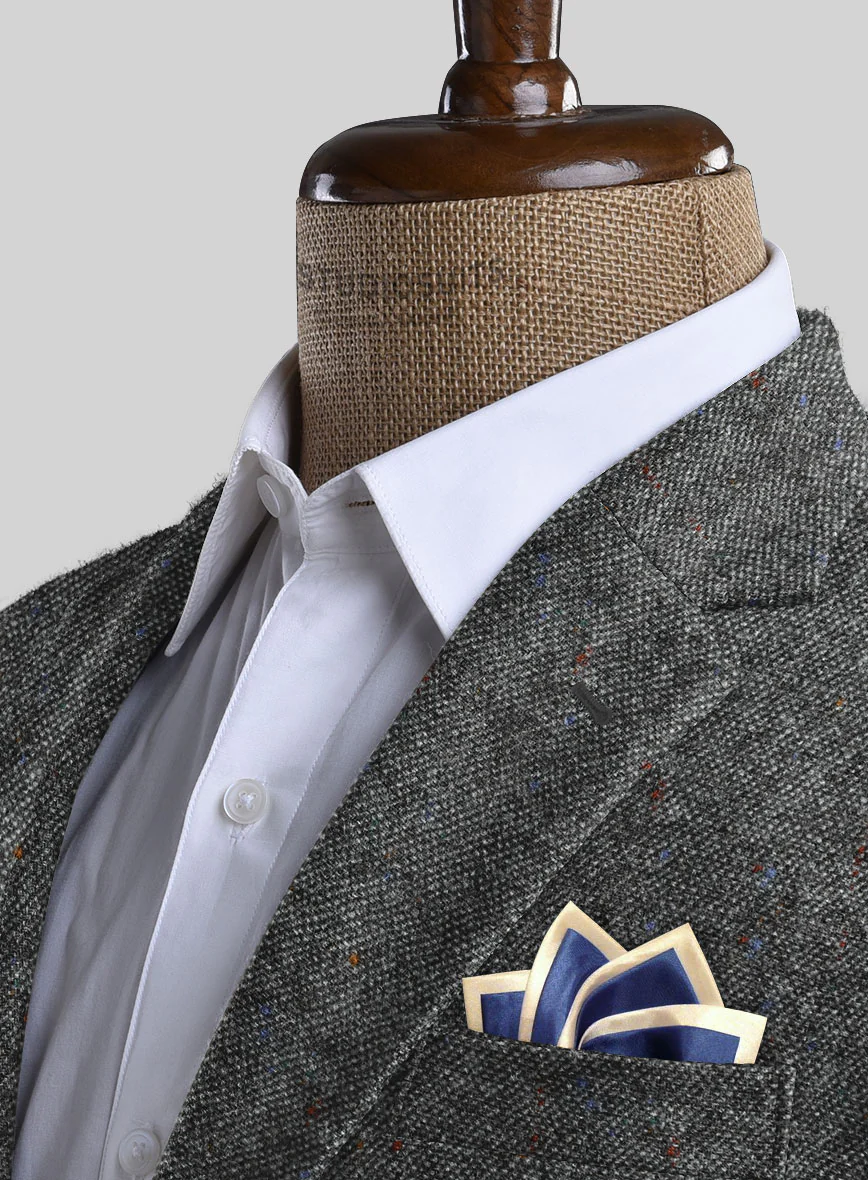 Caccioppoli Donegal Gray Tweed Jacket - Image 2