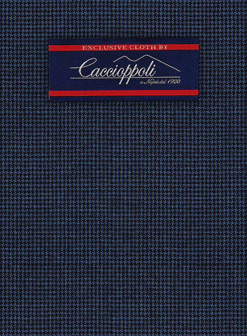 Caccioppoli Fresco Wool Blue Feorra Jacket - Image 2