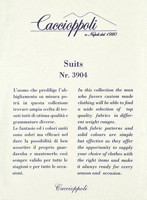 Caccioppoli Fresco Wool Blue Feorra Suit - Image 6