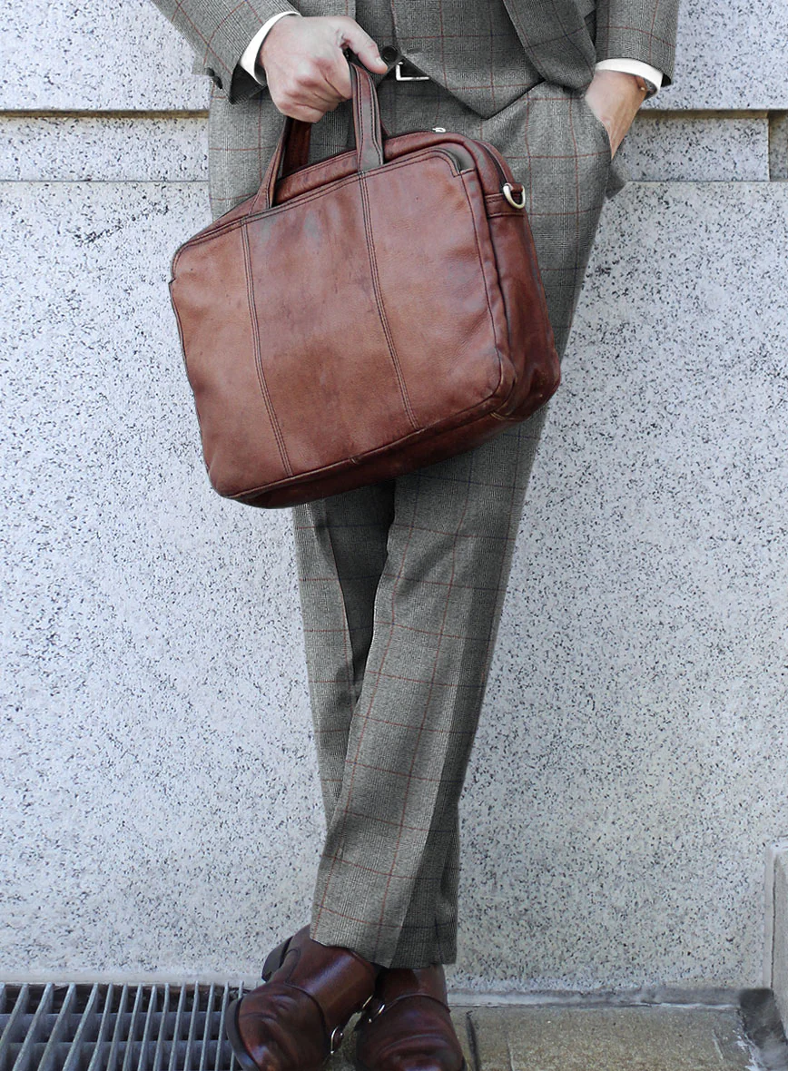 Caccioppoli Milaci Glen Gray Wool Suit - Image 5
