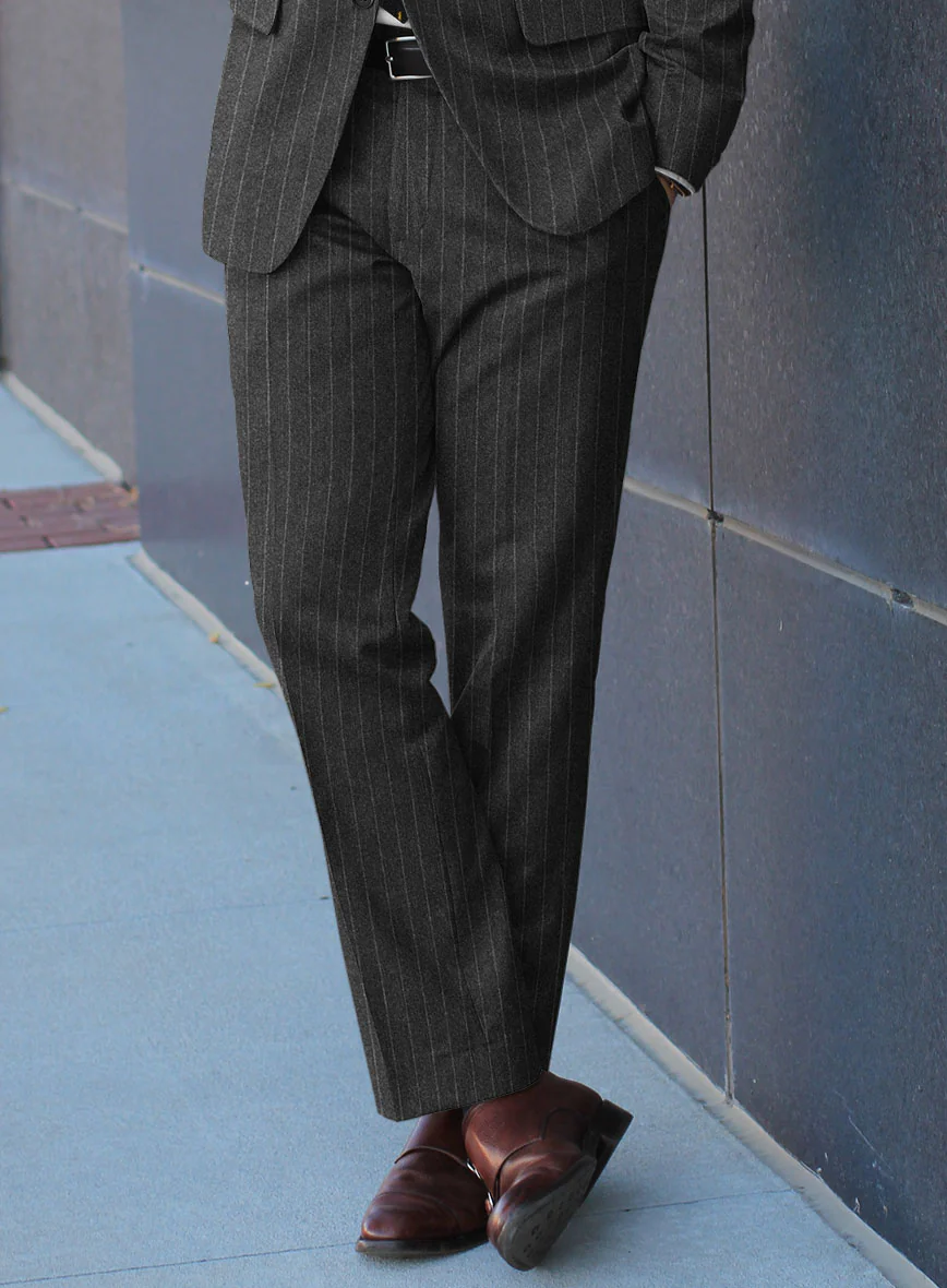 Caccioppoli Oenli Dark Gray Wool Pants - Image 2