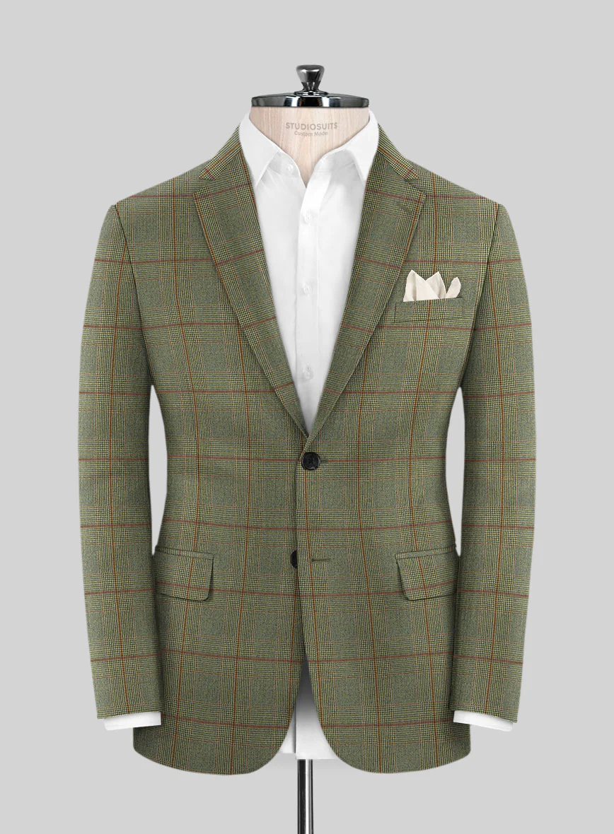 Caccioppoli Omari Glen Green Wool Suit - Image 3