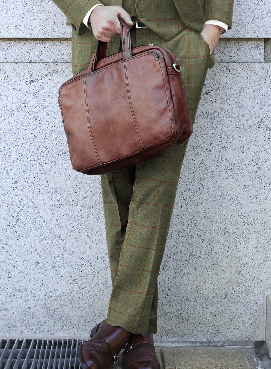 Caccioppoli Omari Glen Green Wool Suit - Image 5