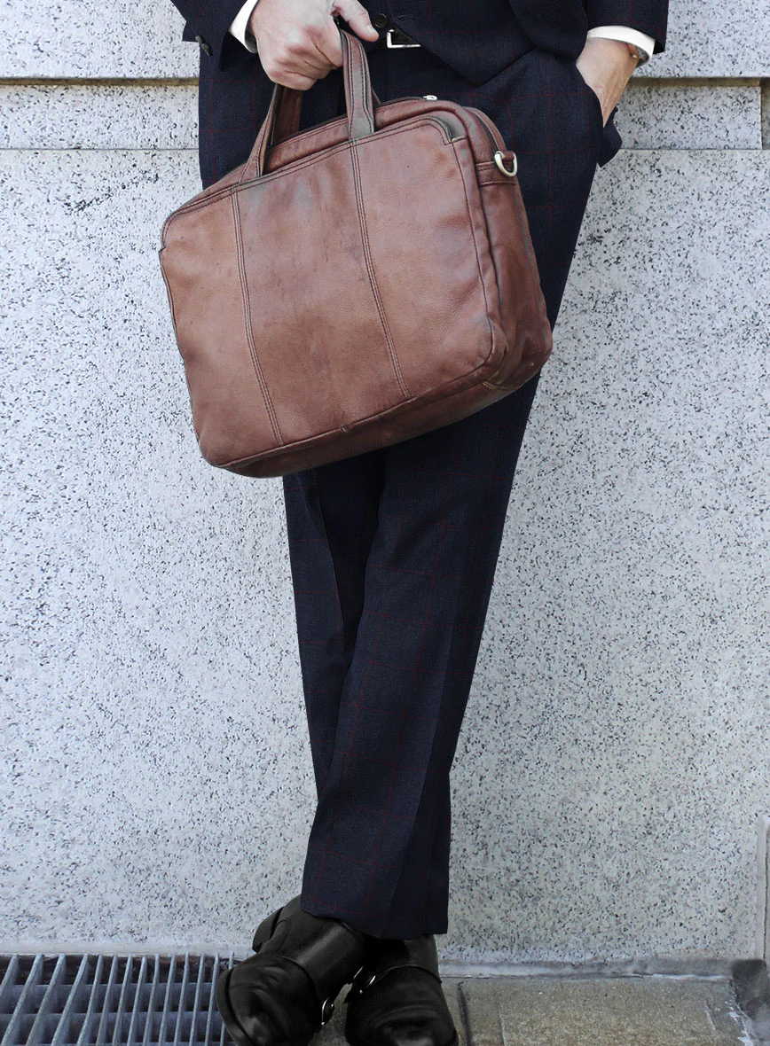 Caccioppoli Rorati Navy Blue Wool Suit - Image 5