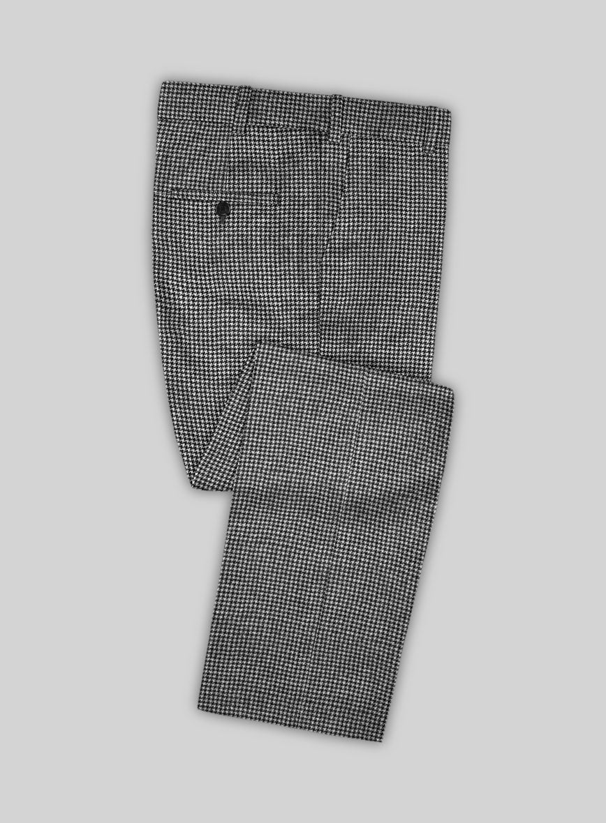 Caccioppoli Saghio Houndstooth Gray Wool Suit - Image 5