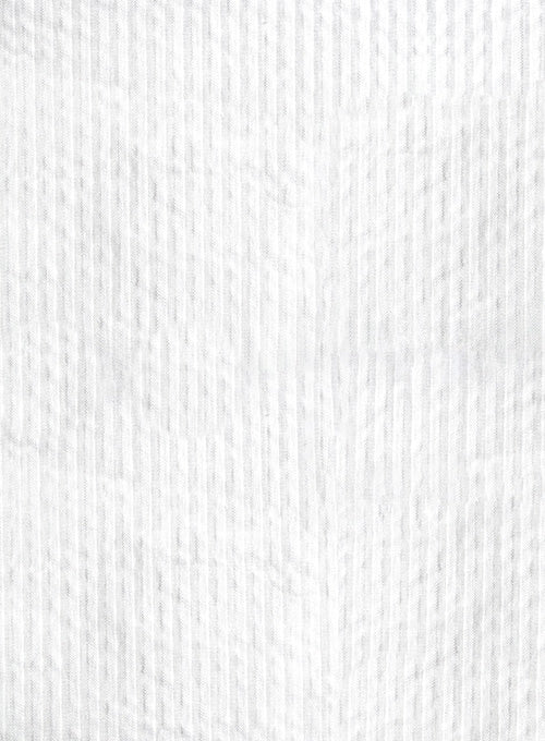 Caccioppoli Seersucker White Jacket - Image 2
