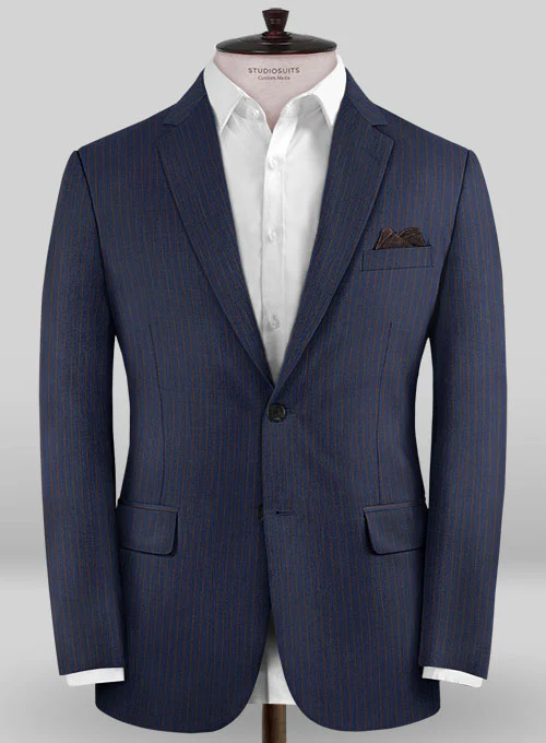 Caccioppoli Sun Dream Aciaga Blue Wool Silk Jacket
