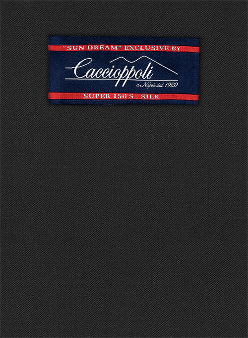 Caccioppoli Sun Dream Black Wool Silk Pants - Image 2