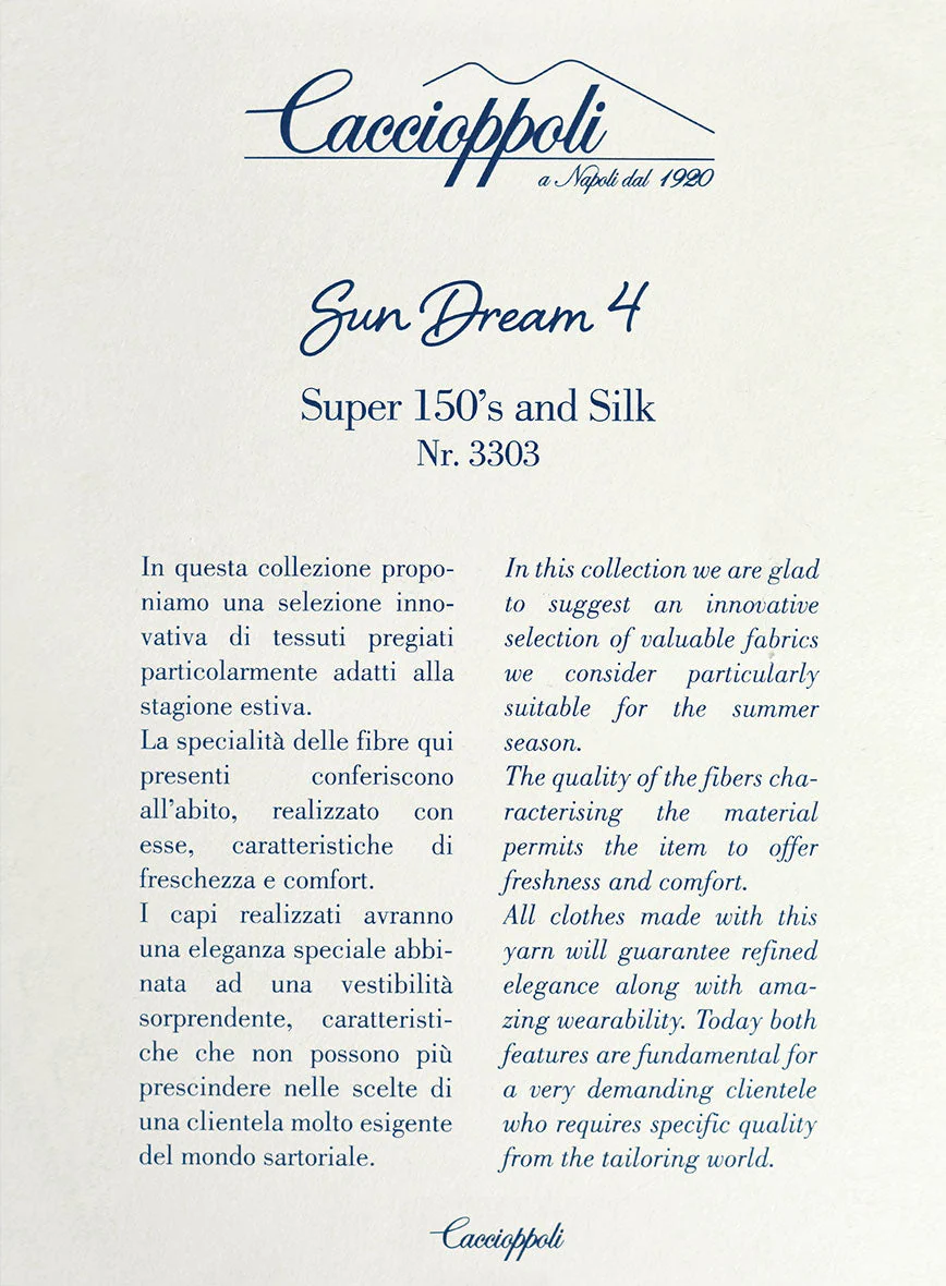 Caccioppoli Sun Dream Black Wool Silk Suit - Image 6