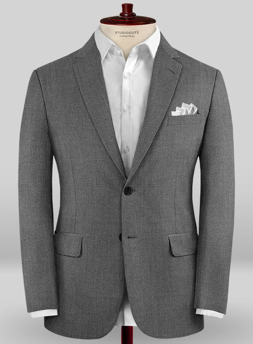 Caccioppoli Sun Dream Cilia Gray Wool Silk Jacket