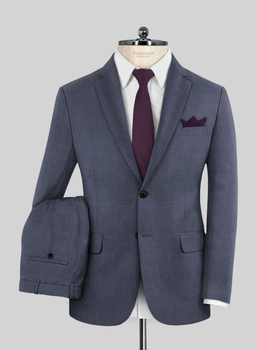 Caccioppoli Sun Dream Cobalt Blue Wool Silk Suit