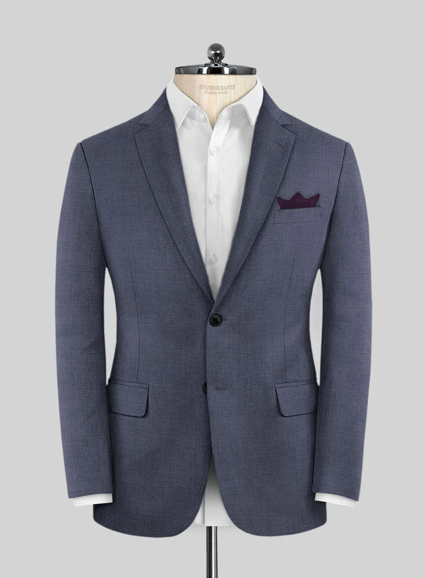 Caccioppoli Sun Dream Cobalt Blue Wool Silk Suit - Image 3