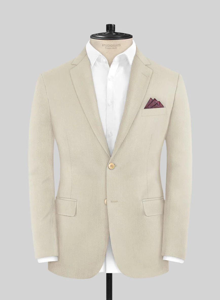 Caccioppoli Sun Dream Fawn Wool Silk Jacket