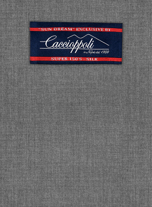 Caccioppoli Sun Dream Fenti Gray Wool Silk Suit - Image 2
