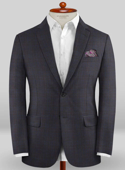 Caccioppoli Sun Dream Folli Gray Wool Silk Jacket