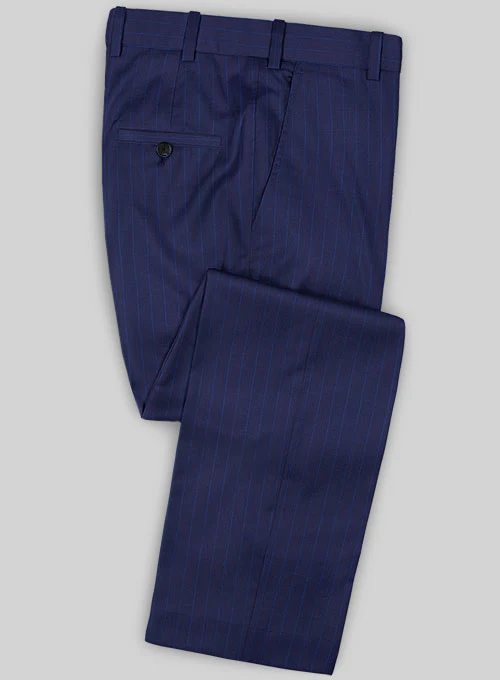 Caccioppoli Sun Dream Frozo Blue Wool Silk Suit - Image 4