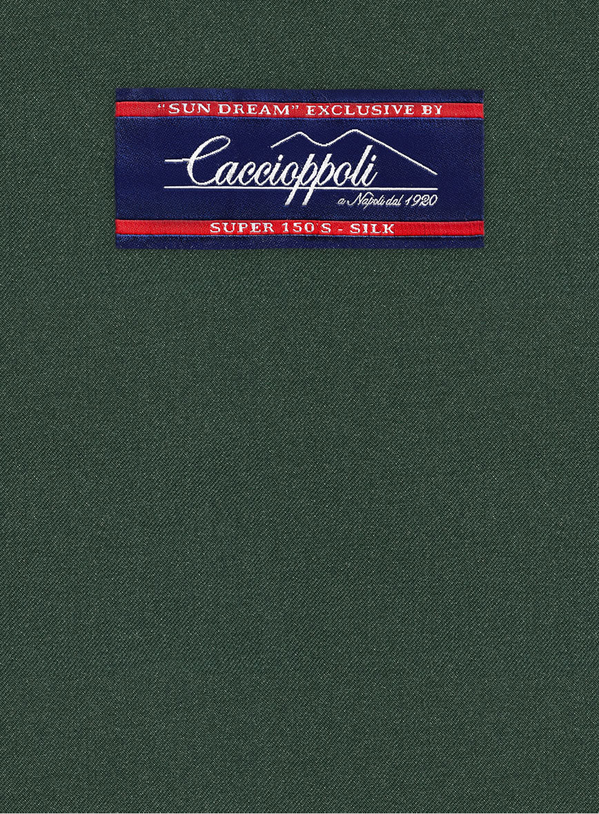 Caccioppoli Sun Dream Green Wool Silk Jacket - Image 2