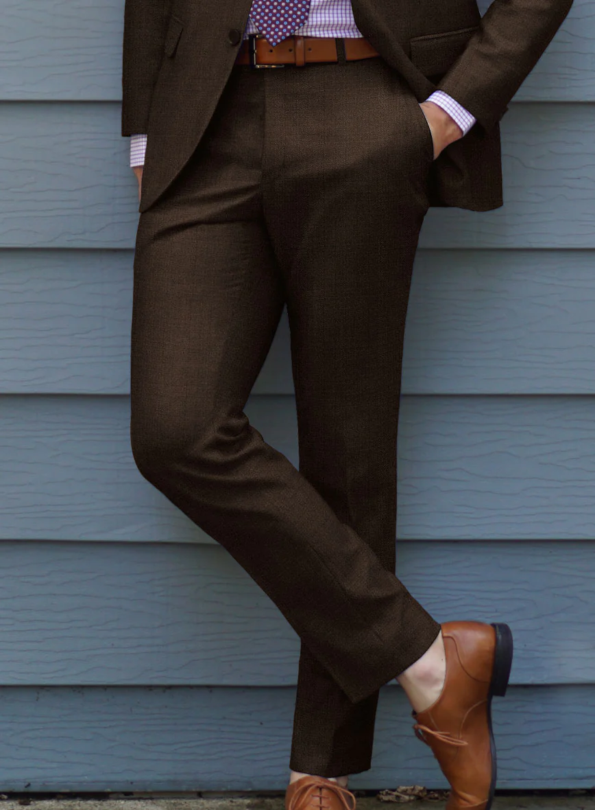 Caccioppoli Sun Dream Guroli Brown Wool Pants - Image 2