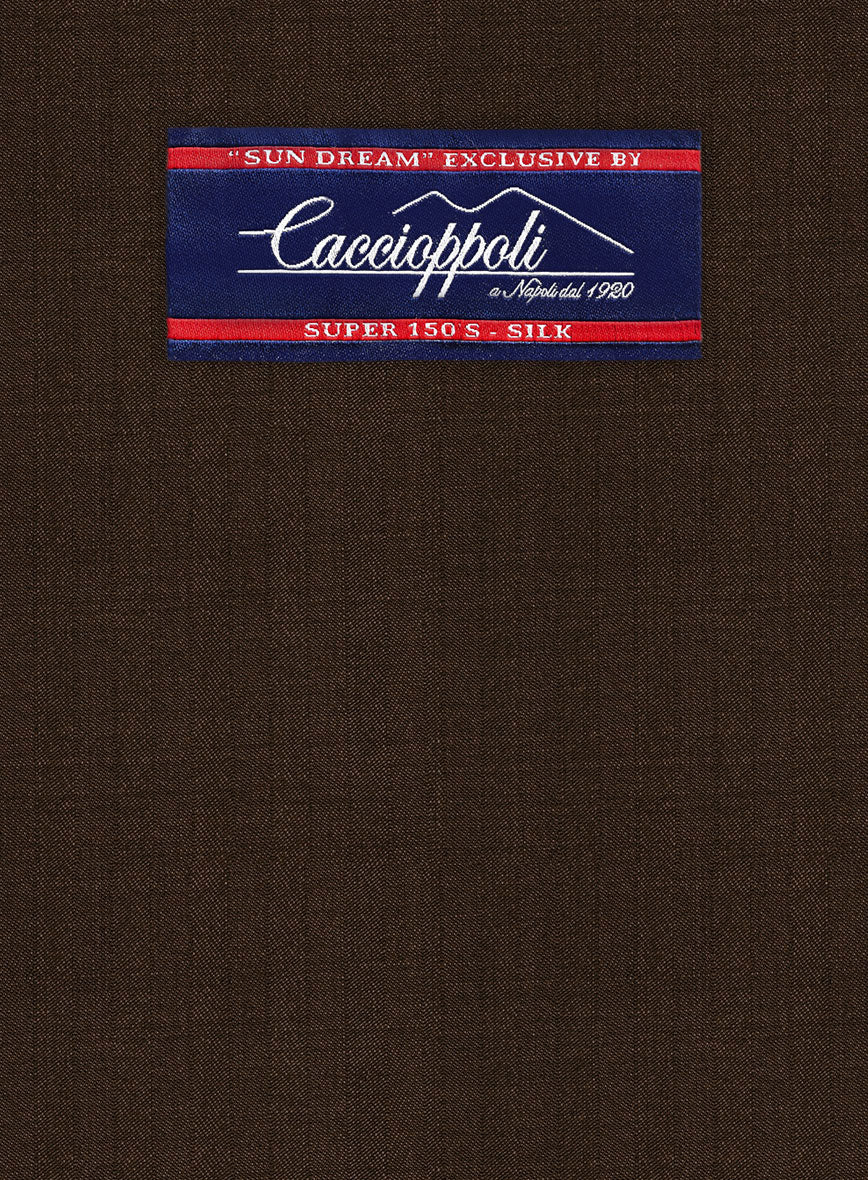 Caccioppoli Sun Dream Guroli Brown Wool Suit - Image 6