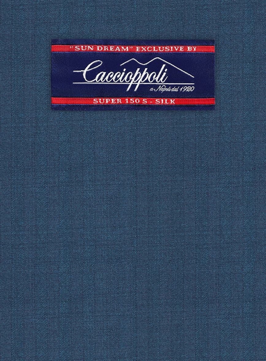 Caccioppoli Sun Dream Isano Blue Wool Jacket - Image 2