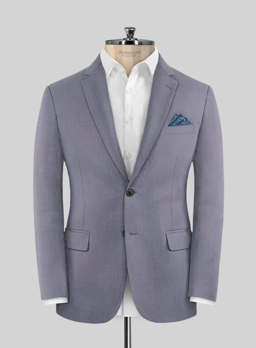Caccioppoli Sun Dream Light Pastel Purple Wool Silk Jacket