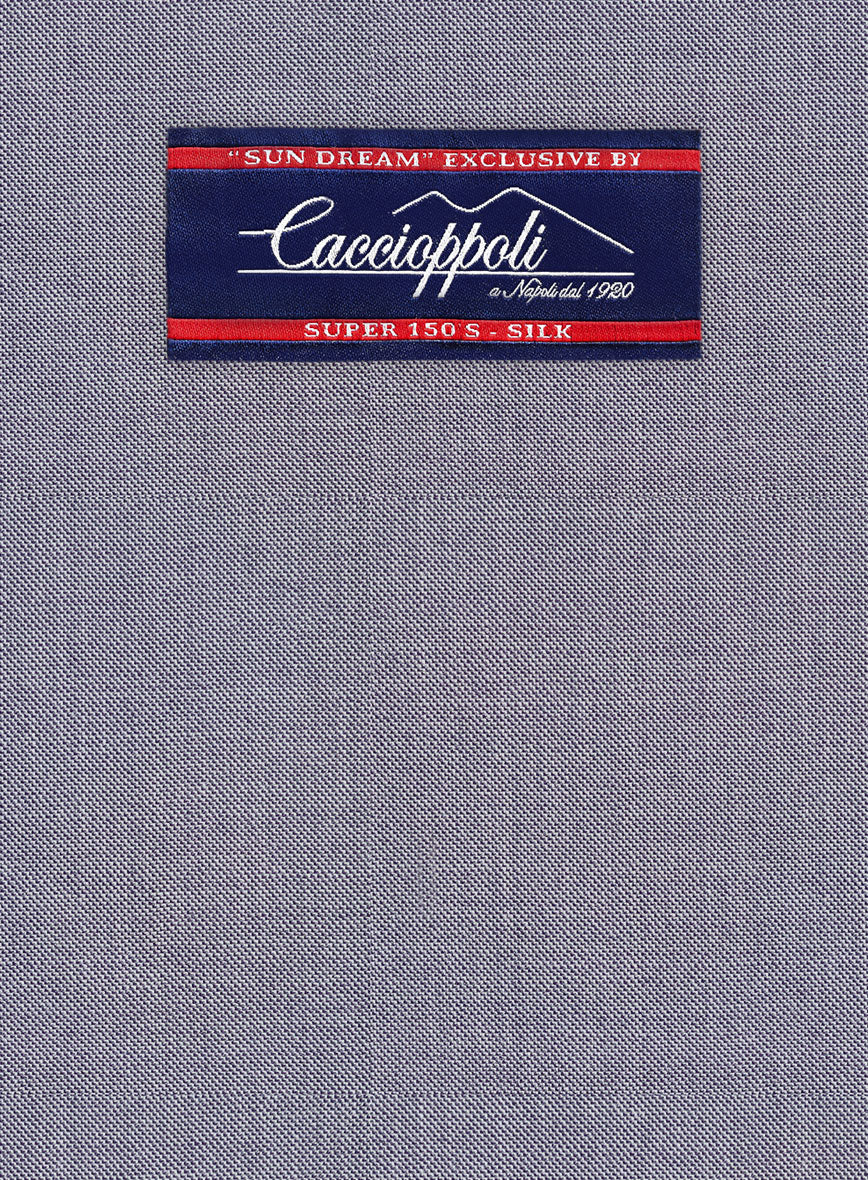 Caccioppoli Sun Dream Light Pastel Purple Wool Silk Jacket - Image 2