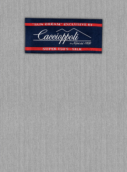 Caccioppoli Sun Dream Lotta Gray Wool Silk Suit - Image 2