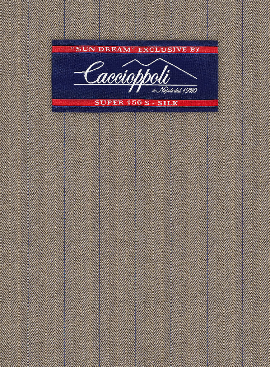 Caccioppoli Sun Dream Moltan Brown Wool Silk Pants - Image 2