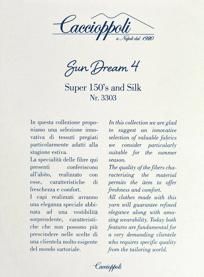Caccioppoli Sun Dream Moltan Brown Wool Silk Suit - Image 7
