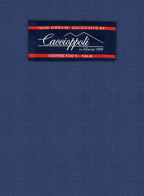 Caccioppoli Sun Dream Papina Casa Blue Wool Silk Suit - Image 2