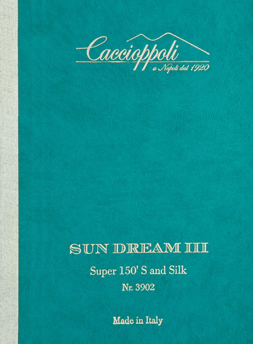 Caccioppoli Sun Dream Rogio Blue Wool Silk Pants - Image 4