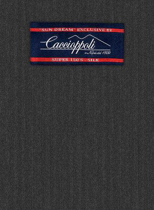 Caccioppoli Sun Dream Sanco Charcoal Wool Silk Suit - Image 2