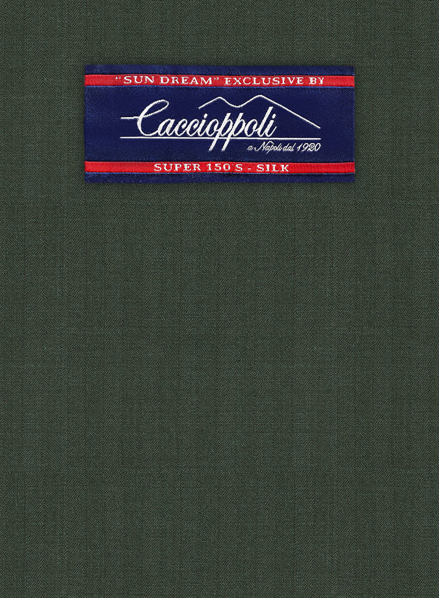 Caccioppoli Sun Dream Siuco Green Wool Pants - Image 3