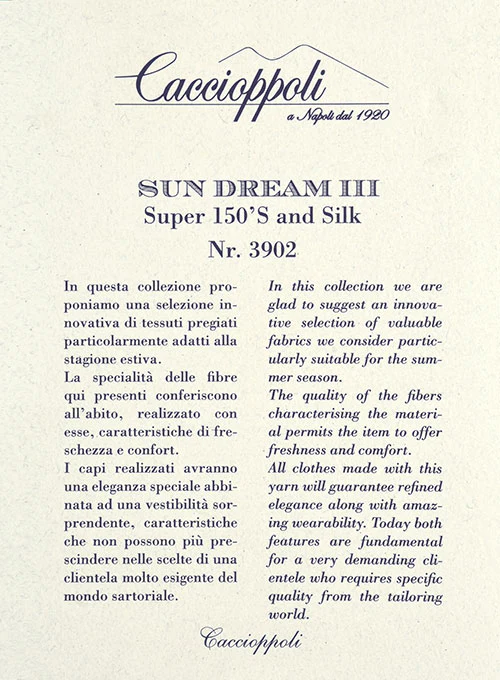 Caccioppoli Sun Dream Steel Blue Wool Silk Pants - Image 4