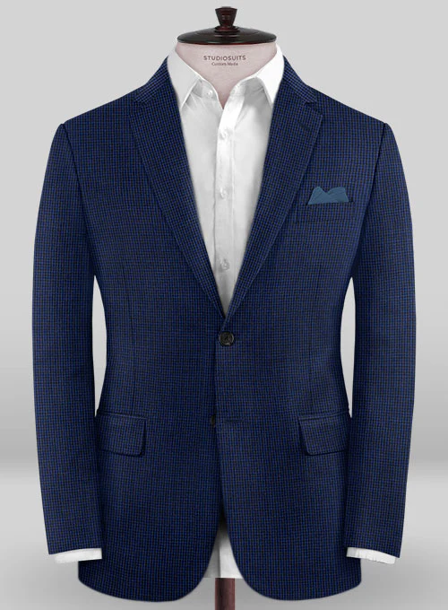 Caccioppoli Wool Blue Chebio Jacket