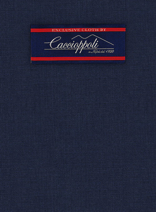 Caccioppoli Wool Blue Sorne Pants - Image 5