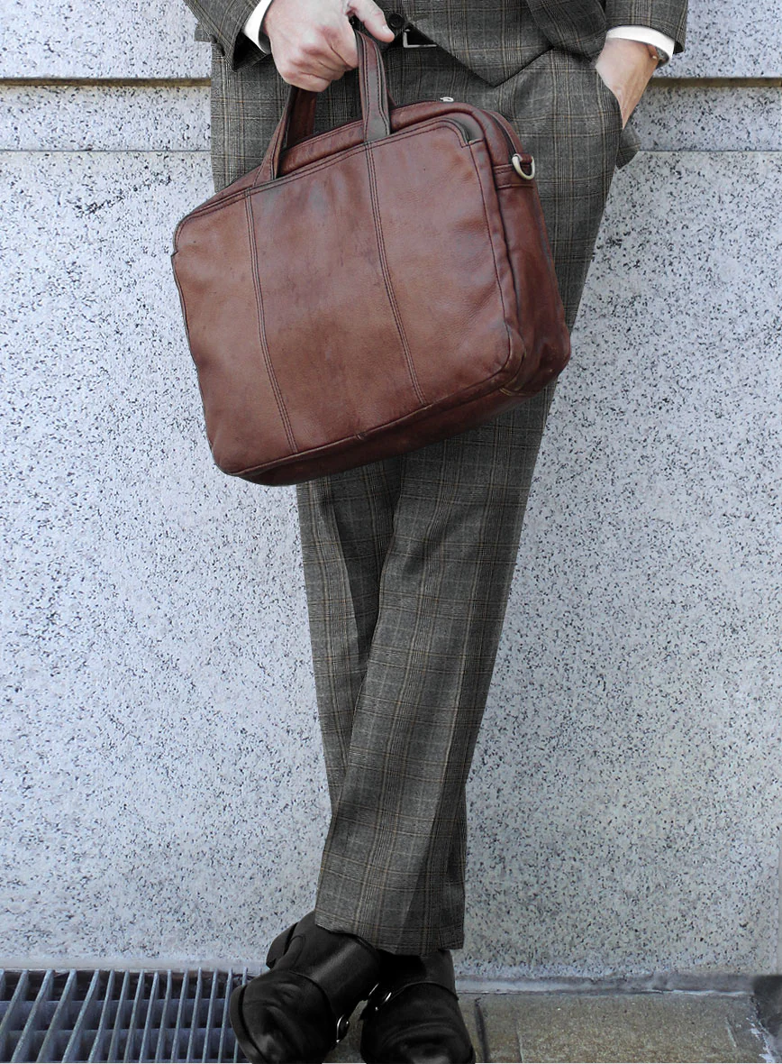 Caccioppoli Xofia Brown Wool Pants - Image 2
