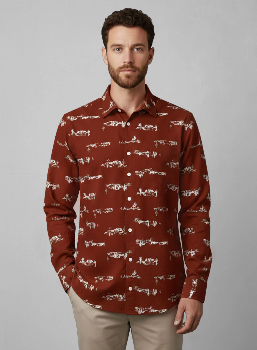 Cactus Landscape Cotton Lycra Shirt