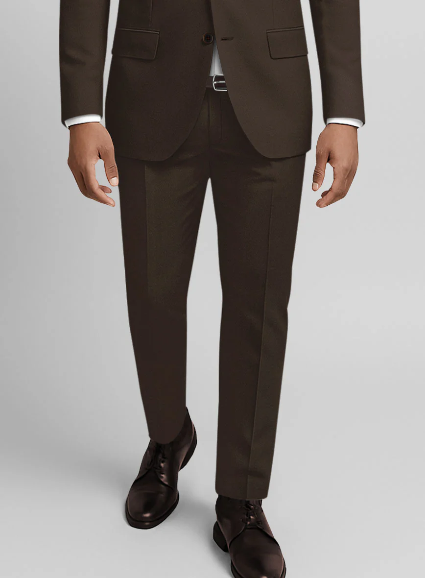 Caffe Brown Stretch Chino Pants - Image 2
