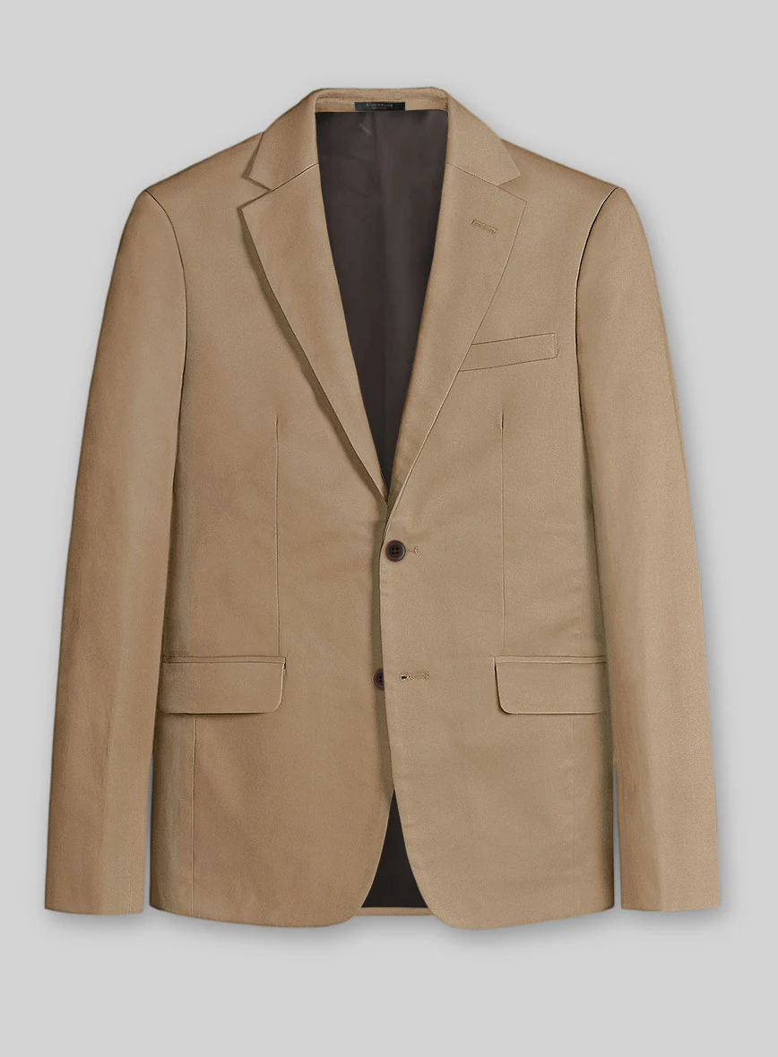 Camel Khaki Stretch Chino Jacket