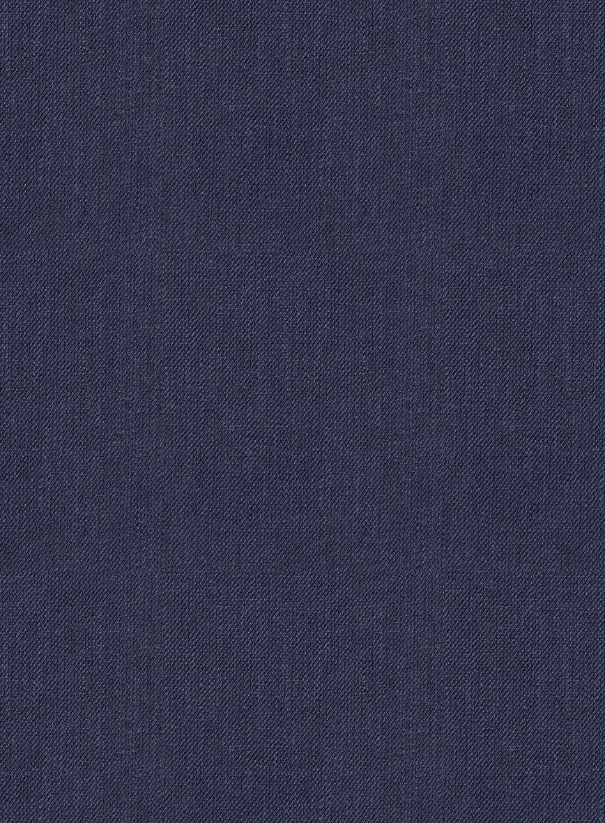 Campari Berry Blue Linen Pants - Image 3