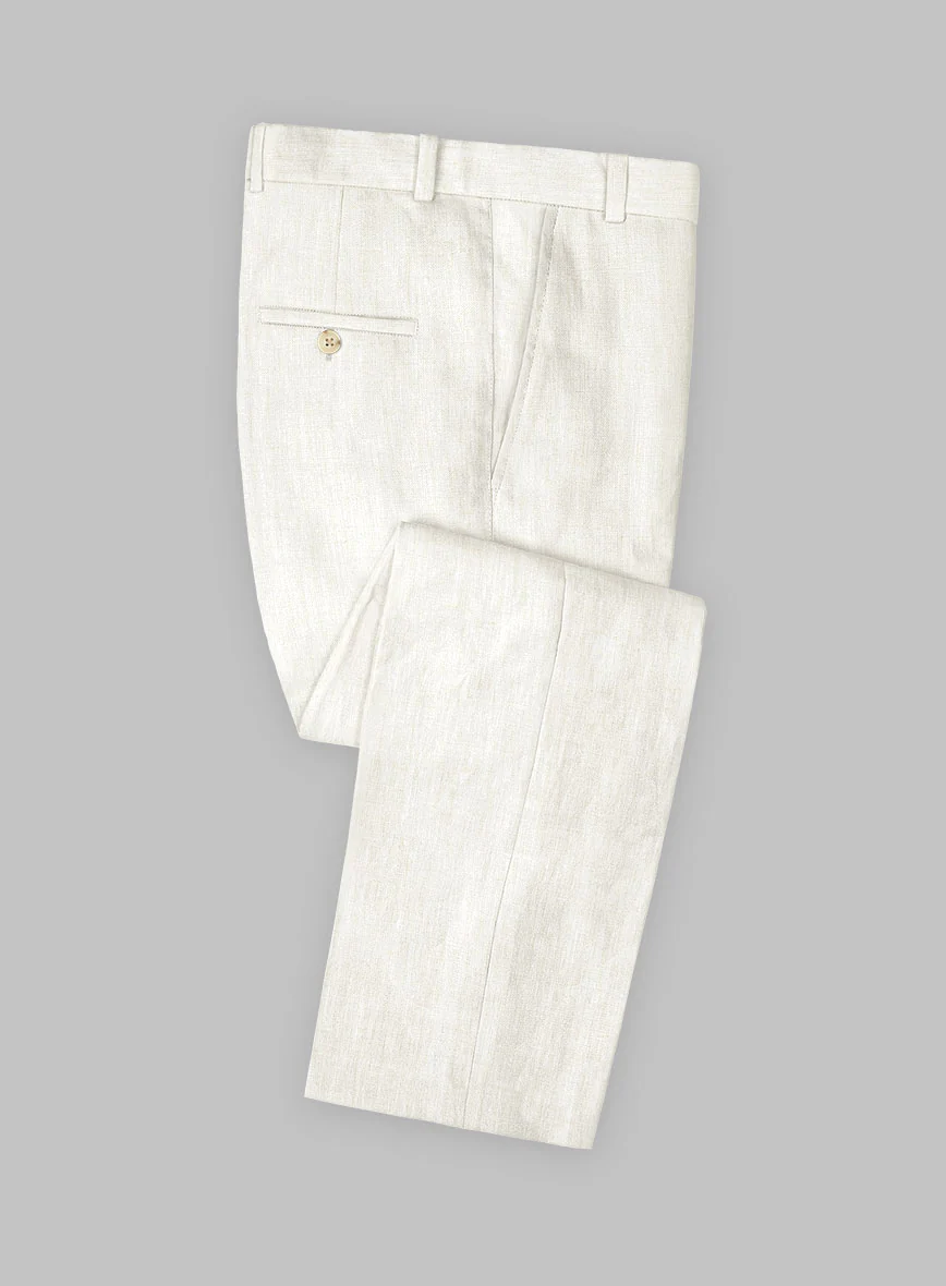 Campari Cream Linen Pants