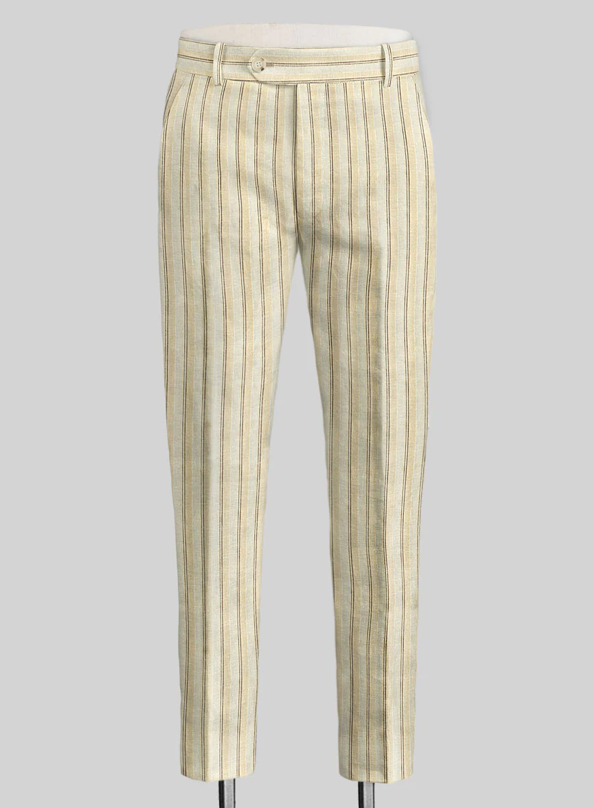 Campari Vama Stripe Linen Suit - Image 4