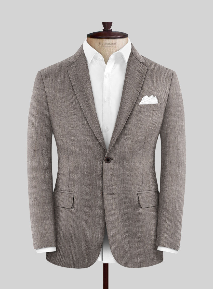 Cavalry Twill Brown Wool Jacket