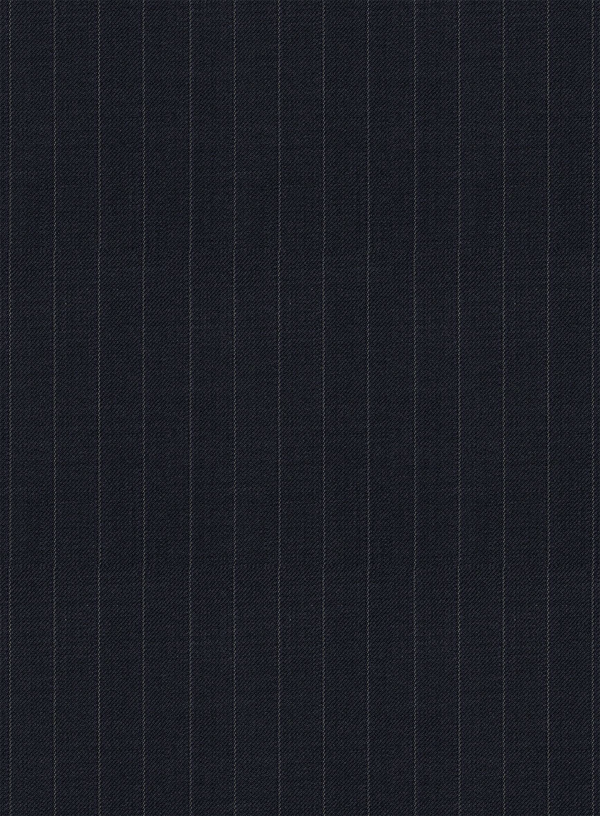 Chalkstripe Blue Wool Pants - Image 3