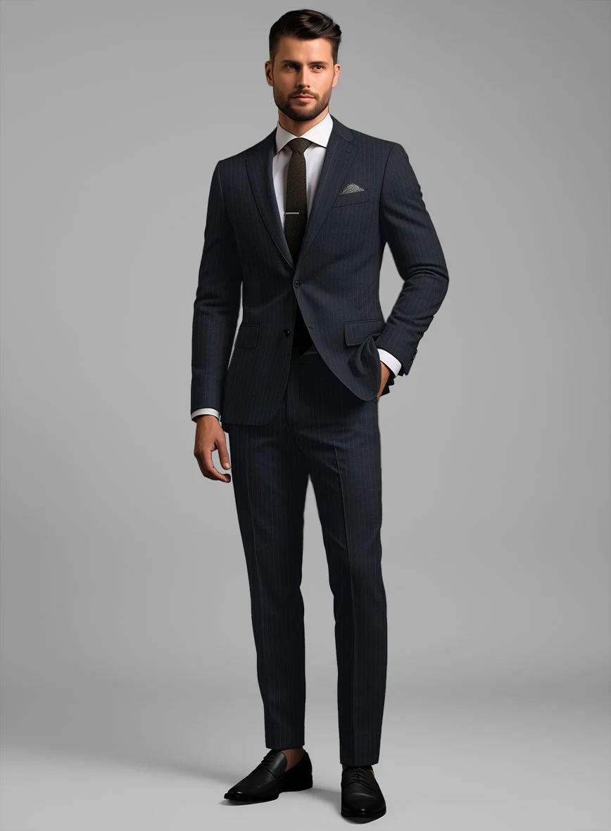 Chalkstripe Blue Wool Suit