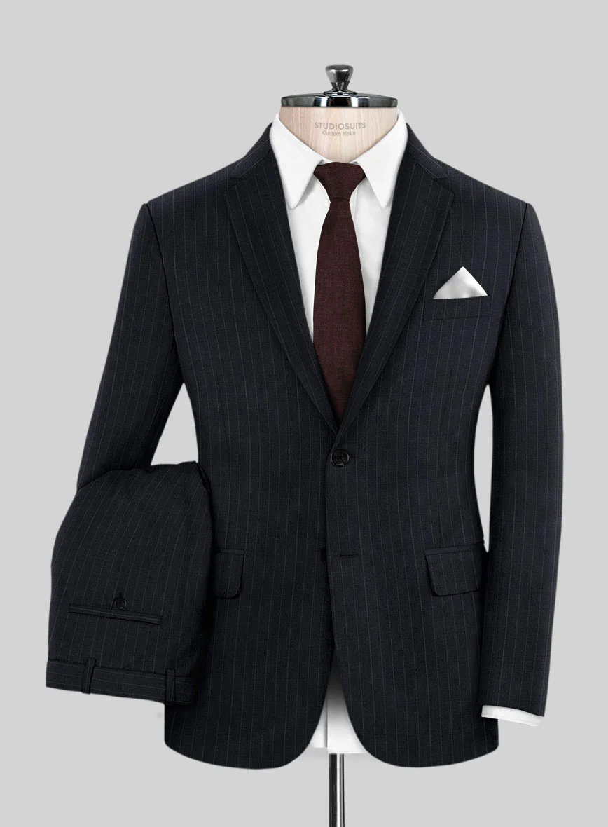 Chalkstripe Blue Wool Suit - Image 2