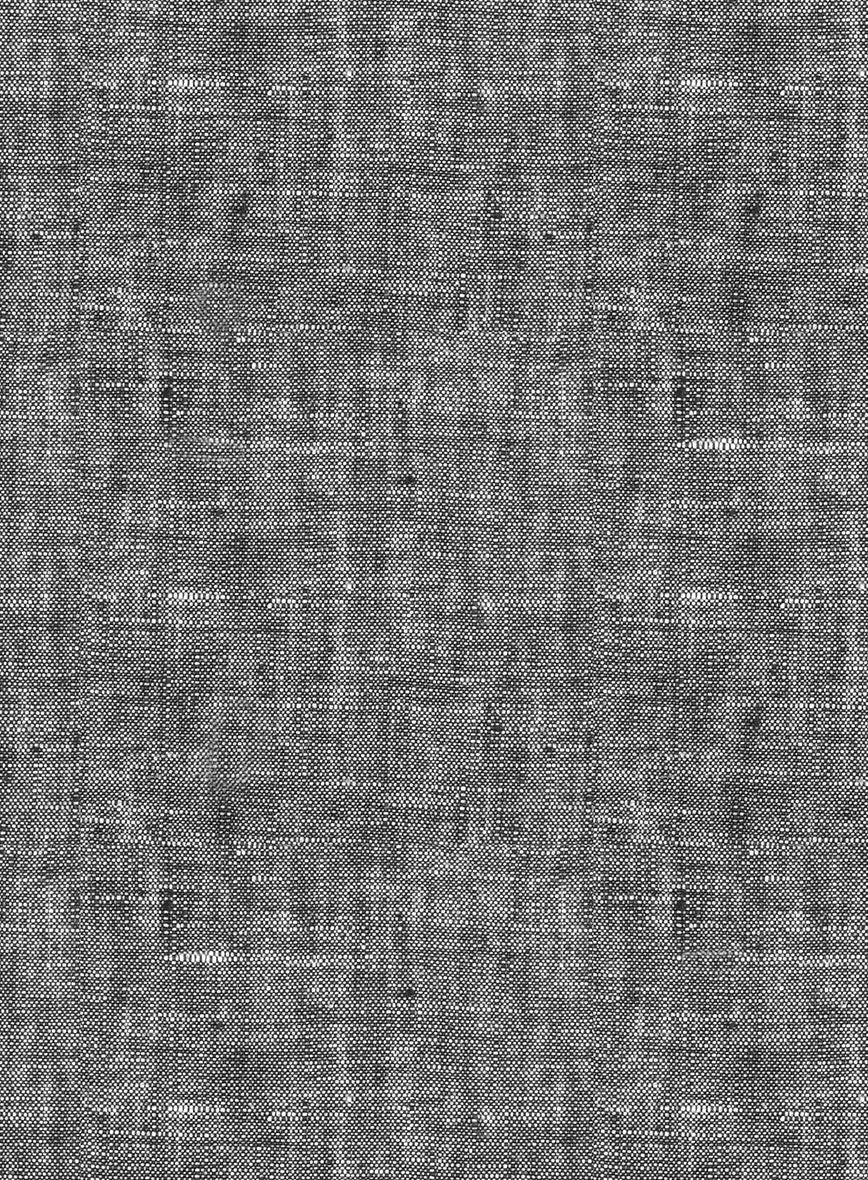 Chambray Black Linen Suit - Image 5