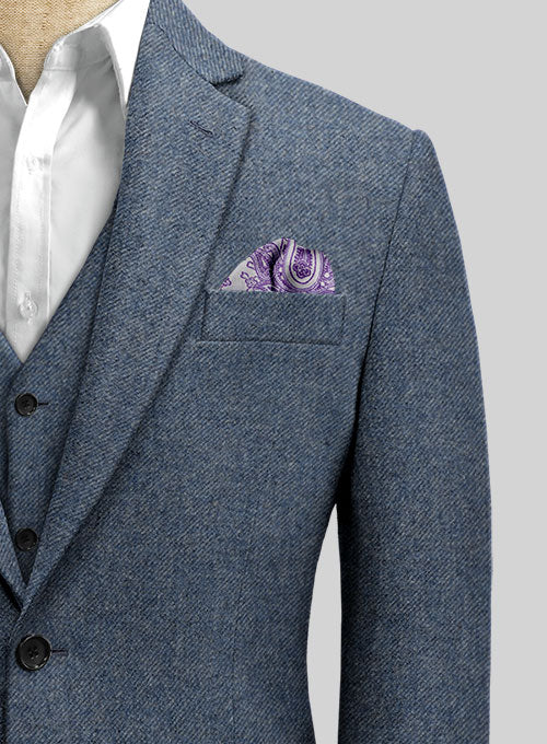 Classic Blue Denim Tweed Suit - Image 5