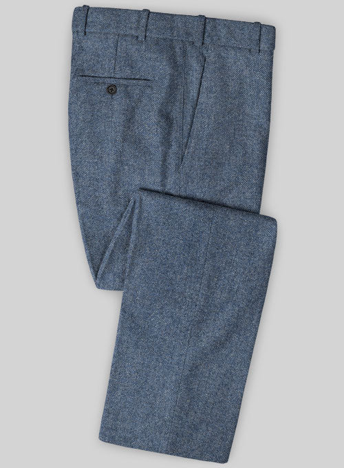 Classic Blue Denim Tweed Suit - Image 7